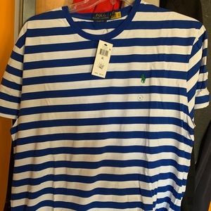 Polo Ralph Lauren Blue and White Striped